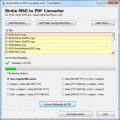 Screenshot of Batch MSG to PDF Converter 4.2