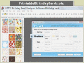 Screenshot of Printable Birthday Cards Software 8.2.0.1