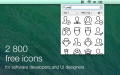 Contains 2800+ free icons in PNG format