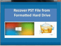 Screenshot of Recover PST from formatted Hard Drive 4.0.0.32