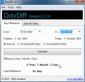 Screenshot of DayDiff 0.3.0