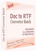 Screenshot of Doc to RTF Converter Batch 2.0.2
