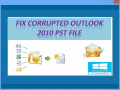 Screenshot of Fix Corrupted Outlook 2010 PST File 3.0.0.7