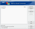 Screenshot of PDFBat PDF to Excel Converter 9.8