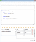 Screenshot of Snip2Code Plugin for Eclipse 2.0.0