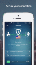 Screenshot of ZenMate Security and Privacy VPN 2.0.2