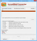 Screenshot of IncrediMail to EML Conversion 5.0