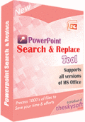 Screenshot of PowerPoint Search and Replace Tool 3.5.0