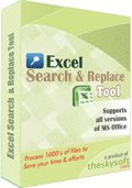 Screenshot of Excel Find and Replace 3.5.0