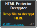 Screenshot of HTML-Protector Decrypter 1.1