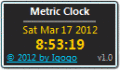 Screenshot of Metric Clock 1.3