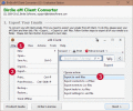 Screenshot of Convert eM Client emails to Outlook 2.1.4