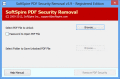 Screenshot of Software4Help PDF Security Removal 3.9.7