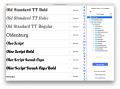 Screenshot of Fonts Manager 3.1.1