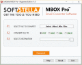 Screenshot of MBOX to PST Conversion Software 1.0.1