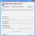 Screenshot of Converting Zimbra Email to PDF 3.5.1