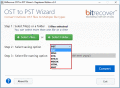 Screenshot of Windows easy transfer Outlook OST to PST 3.1