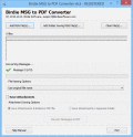 Screenshot of MSG file to PDF format Converter 8.2.1