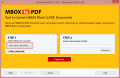 Screenshot of Change MBOX file to Adobe PDF 1.1