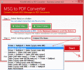 Screenshot of Convert multiple Emails to PDF from Outlook 6.3.3