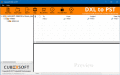 Screenshot of DXL to PST Restore Tool 1.2