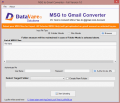 Screenshot of Datavare MSG to Gmail Converter Software 1.0