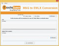 Screenshot of Toolsbaer MSG to EMLX Conversion 1.0