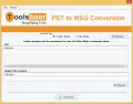 ToolsBaer PST to MSG Conversion