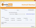 Screenshot of ToolsBaer Hotmail Backup Tool 1.0