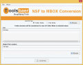 Screenshot of ToolsBaer NSF to MBOX Conversion 1.0