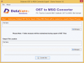 Screenshot of DataVare OST to MSG Converter Expert 1.0