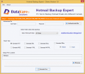 Screenshot of DataVare Hotmail Backup Expert 1.0