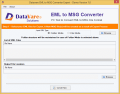 Screenshot of DataVare EML to MSG Converter Expert 1.0