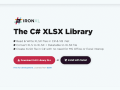 It'll read and write xlsx file to PDF with C#