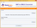 Screenshot of Datavare NSF to EMLX Converter 1.0