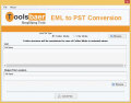 Screenshot of ToolsBaer EML to PST Conversion 1.0