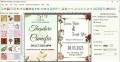 Program makes stylish wedding invitation card