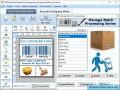 Software prints barcode labels for packaging
