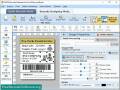 Software creates courier barcode tag & label
