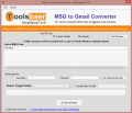 Screenshot of ToolsBaer MSG to Gmail Conversion 1.0