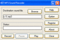Screenshot of 007 MP3 Sound Recorder 1.3