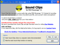 Screenshot of Sound Clips for MSN Messenger 1.7.0