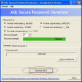Screenshot of AQL Secure Password Generator 2.00a