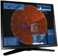 Full-scale sonar simulation screensaver
