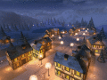 Screenshot of Winter Night 3D Screensaver 1.2