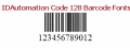 Screenshot of IDAutomation Code 128 Barcode Fonts 14.06