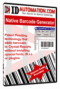 Barcode object for Crystal Reports.