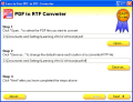 Screenshot of Easy-to-Use PDF to RTF Converter 2011