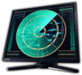 Radar simulation screensaver on your desktop!