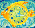 Screenshot of Gold Fish Clock ScreenSaver 2.3